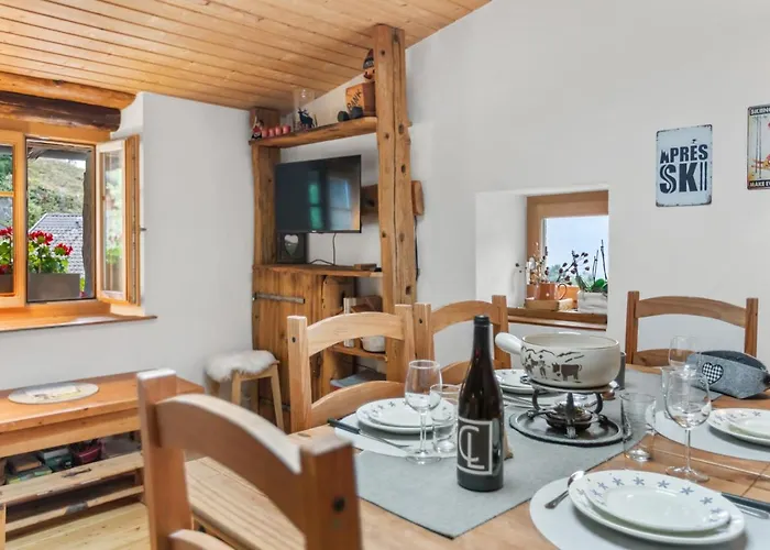 Renove Et Chaleureux, Ovronnaz 4 Personnes, Famille Horská chata